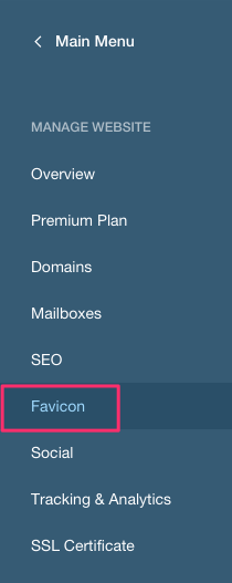 favicon how to install to wix