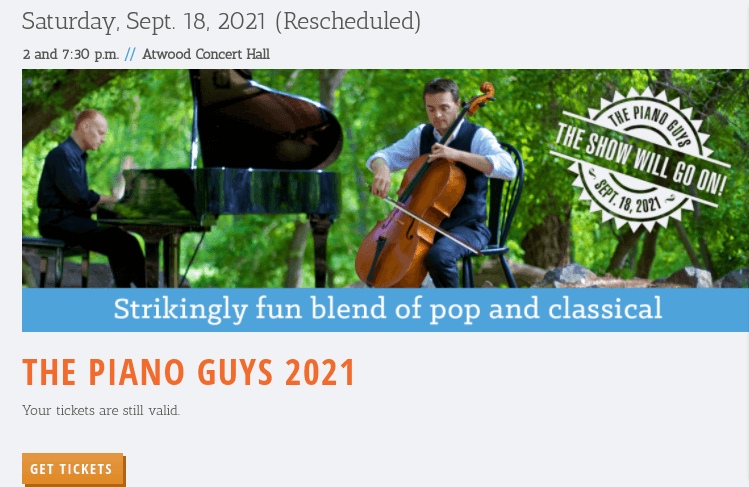 the piano guys landing page
